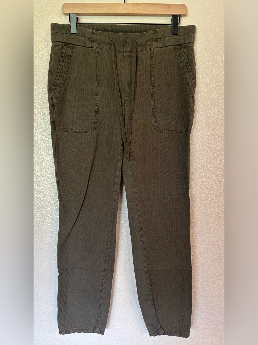 JAMES PERSE Linen Blend
Twill Pants Drawstring Casual